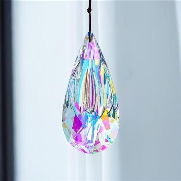120mm Crystal Prism Suncatcher Window Hanging Sun Catchers AB Colored Crystals - Picture 6 of 7